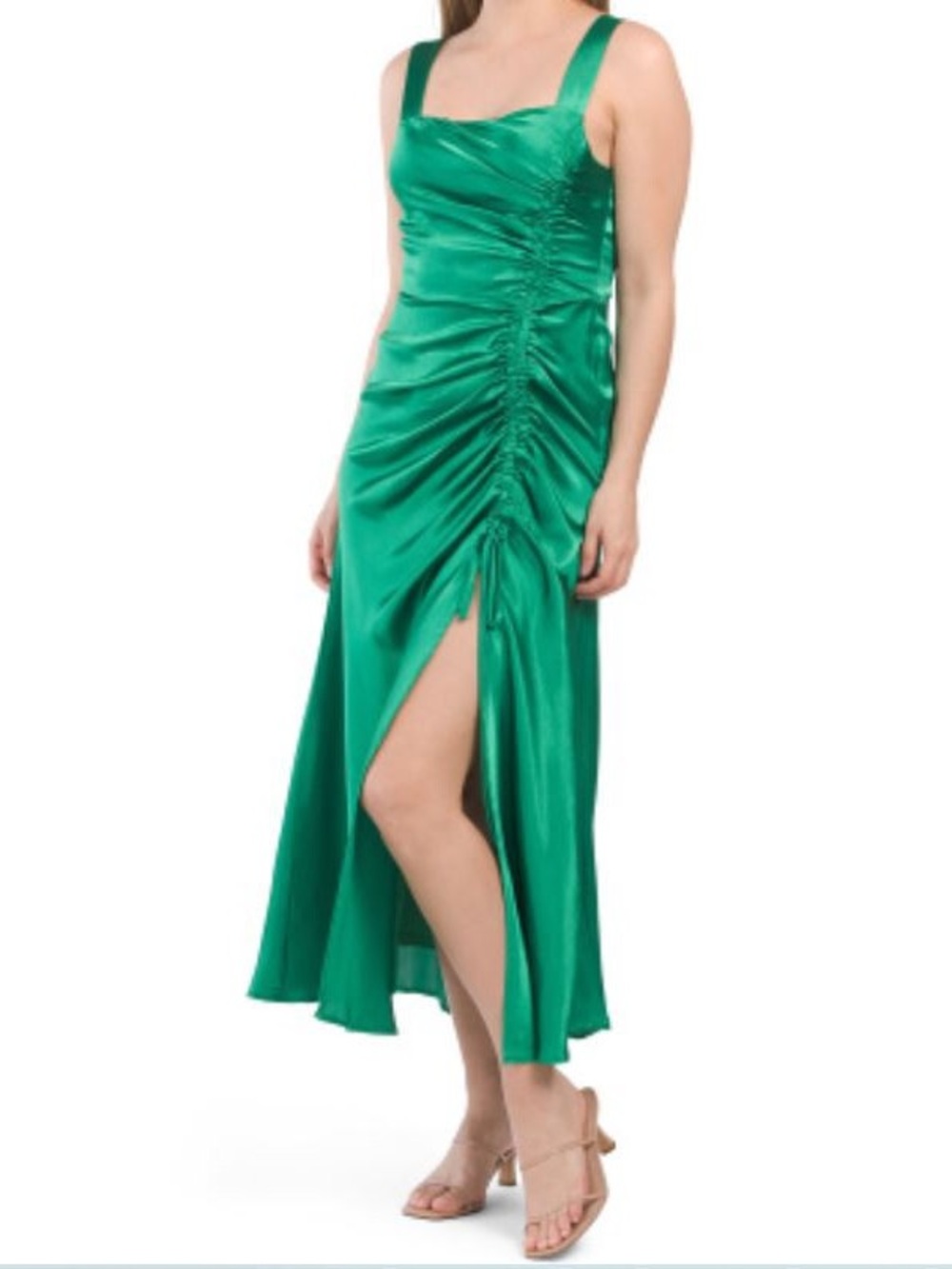 Brand New: Taylor Sleeveless Side Ruched Midi Dress (Style # 3877M, RN 67473)